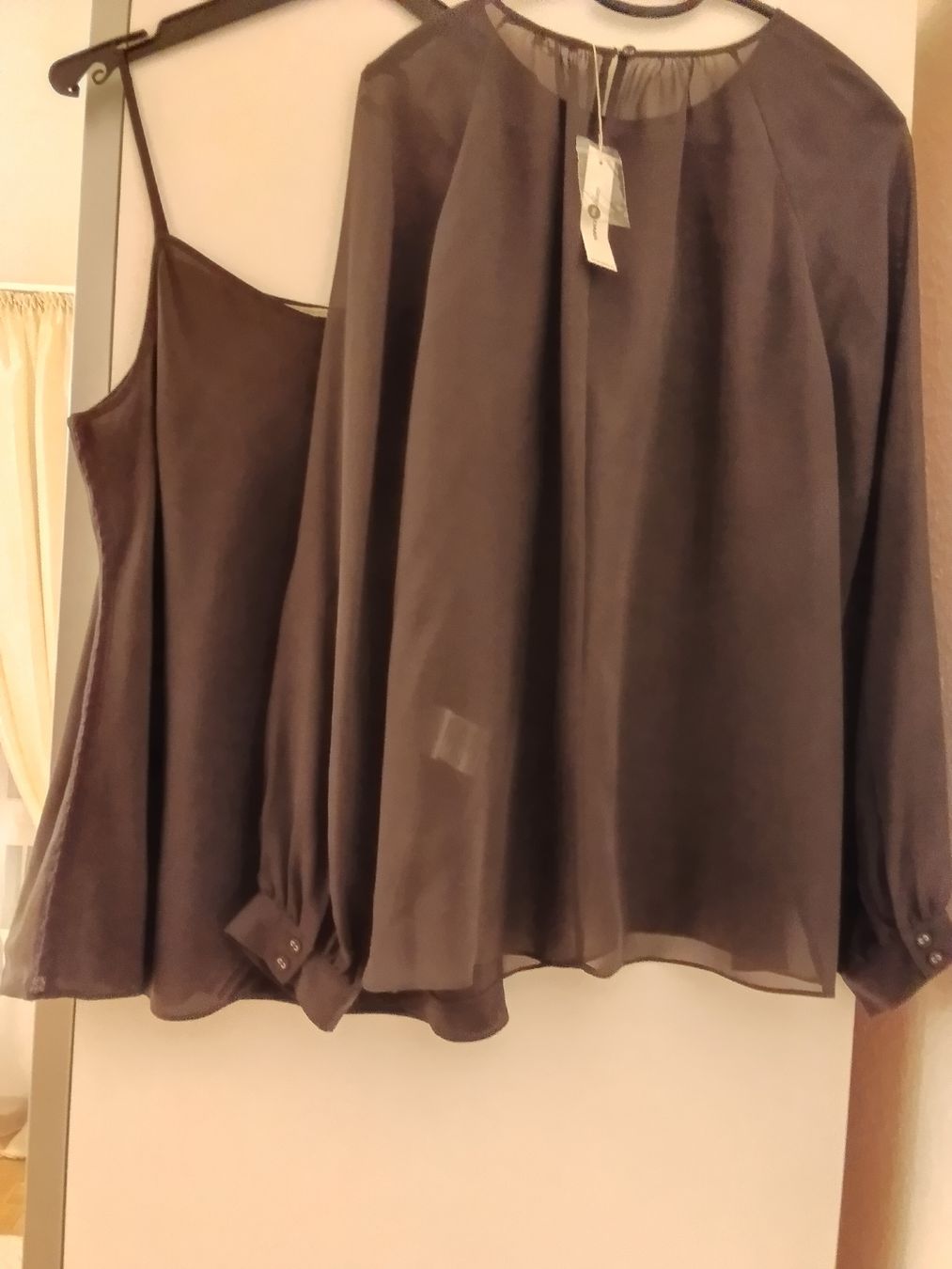 Gérard Darel Camicette: Ensemble blouse & top, L/42, neuve, Gerard Darel, soie – Nuovo e nell'imballaggio originale da Neuchâtel venduto da Virgule50