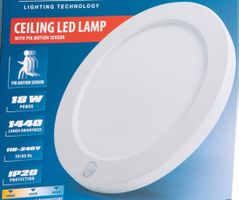 Decken-LED-Lampe mit Bewegungssensor 18W /1440 lm /240V/IP20