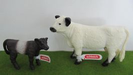 Schleich Galloway Kuh mit Kalb ( selten )