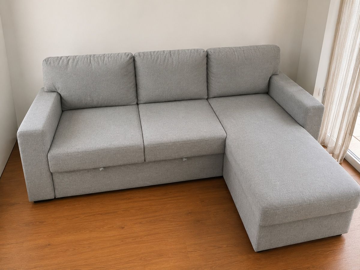 Sofas: Ikea Barslov sofa bed grey - 236 x 153cm – D'occasion à Zollikerberg par ale_qtn6 1