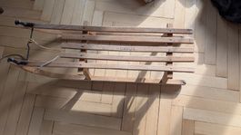 Davoser Schlitten, Holzschlitten, Top Zustand für Winter!