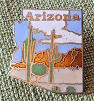 F448  Pin USA Bundesstaat Arizona Kaktus