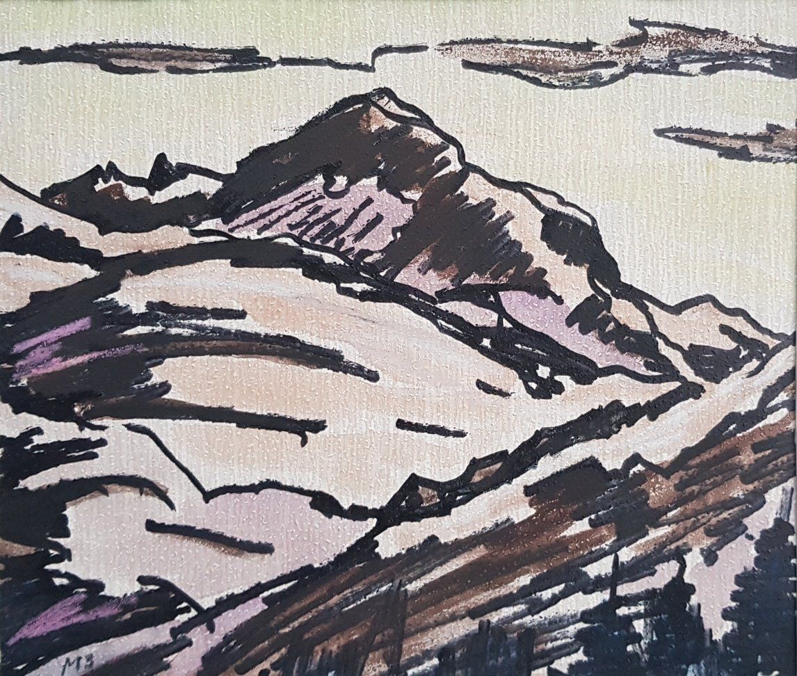 Gemälde: " Winterabend" - Max Bohren  -   Schweizer Kunst – Gebraucht aus Horw von Kunstreich7 1
