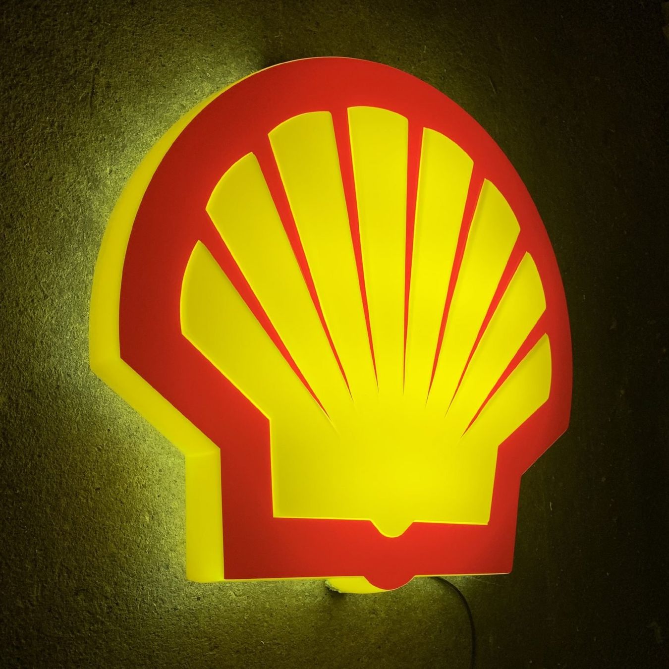 Lampade: SHELL CLAM LED Leuchtreklame Vintage Style – Nuovo e nell'imballaggio originale da Aarburg venduto da SwissVintageWorld