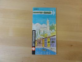 SBB Prospekt GOTTHARDBAHN  1970