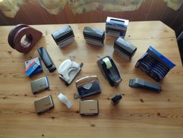 Büroartikel Set: Locher, Stempel, Bostitch, Tacker + Zubehör