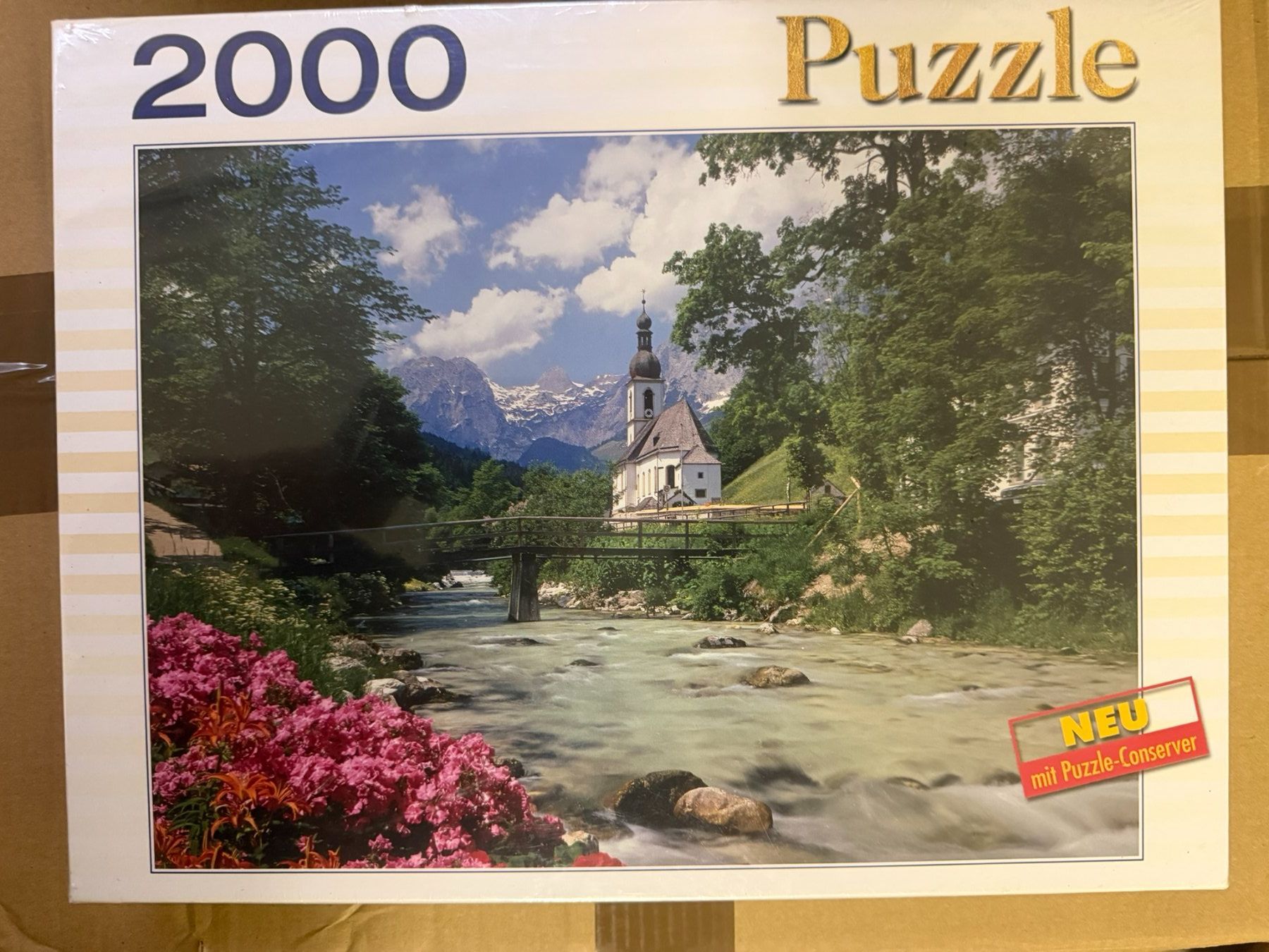 Puzzle: Puzzle Bergwelt, 2000 Teile,  neu mit Puzzle-Conserver – Nuovo e nell'imballaggio originale da Winterthur venduto da Ferraristern