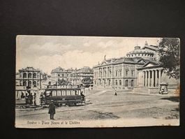 Postkarte Genf Place Neuve ca. 1900 ungelaufen   (P414)