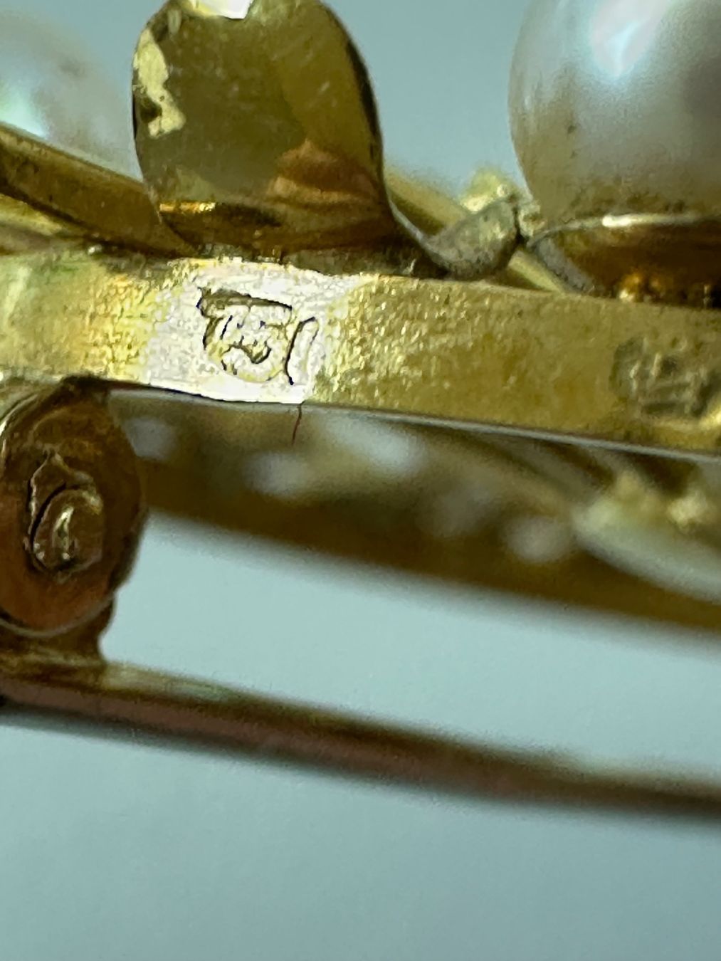 Broschen & Nadeln: ♦️ VINTAGE GOLDBROSCHE “PERLEN” 18K – Gebraucht aus Zürich von NIKI777 8