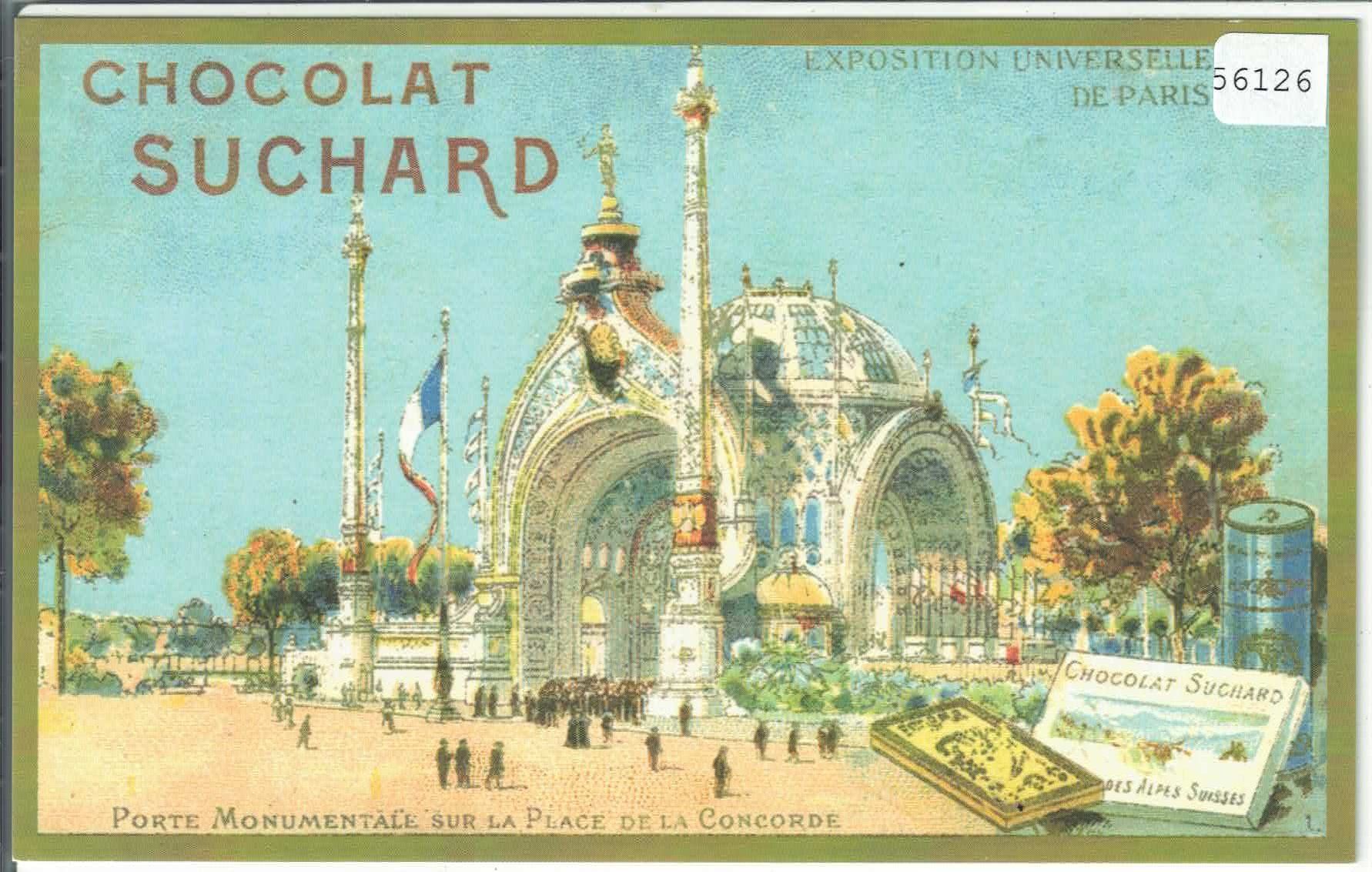 Cartoline postali: Chocolat Suchard - Paris - Repro – Usato da Ettingen venduto da Kartenplanet