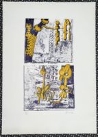 Lithografie handsigniert Peter Eckhard Franke (ID b4518)