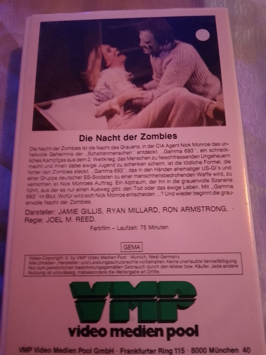 Alle VHS: Die Nacht der Zombies VHS VMP 6224 – Gebraucht aus Remetschwil von Privatflohmi 1