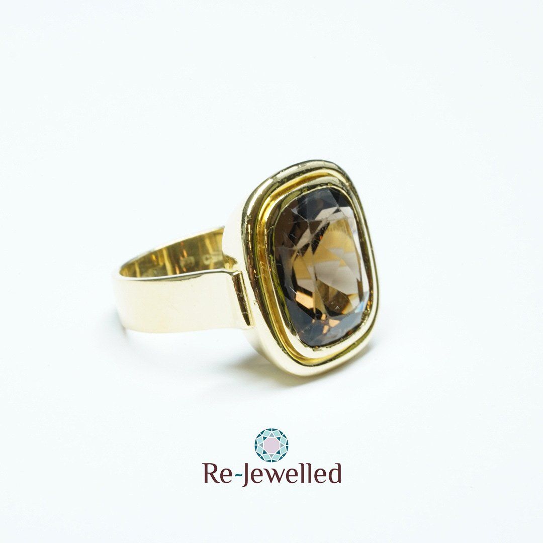 Anelli: Massiver Fingerring 18k mit Rauchquarz – Usato da Bülach venduto da Re-Jewelled 6