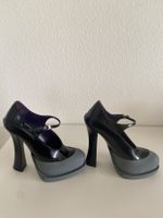 Schwarze Prada Lack Plateau Pumps, Gr.36, Neue!