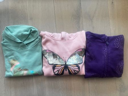 Mädchen-Set, Gr. 128/134, Hoodiejacke