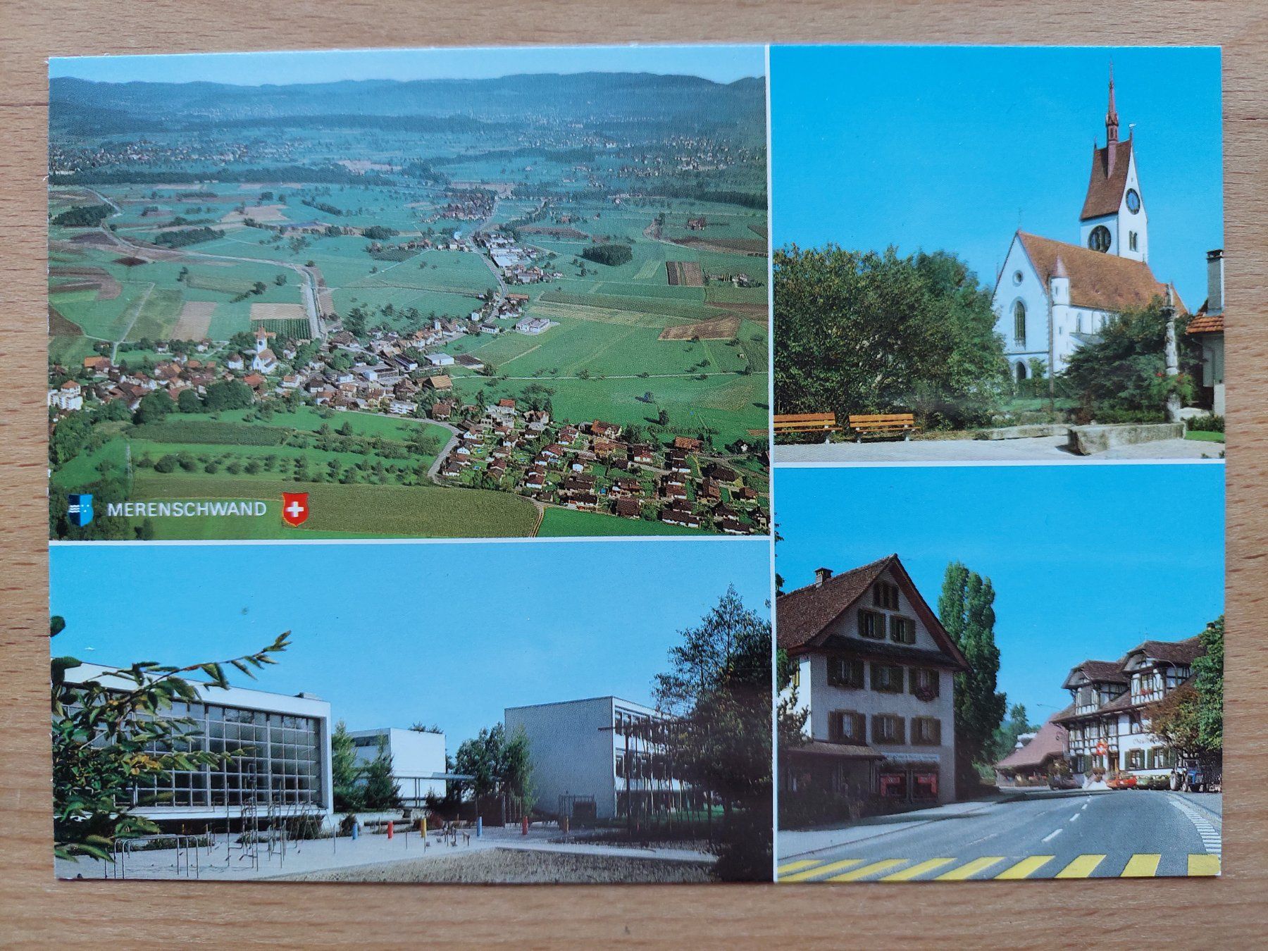 Ansichtskarten: AK Merenschwand 4-bildrig gestempelt 12.11.01 – Gebraucht aus Obfelden von Foto_Bild_Kunst_Buch