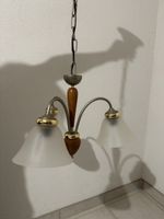Elegante Hängelampe, Holz/Metall, Vintage Look, Top Zustand