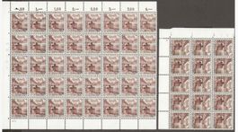 1939 - 10 VB ** zusammenhängend (2 Bogenreste)  Nr. 242 z