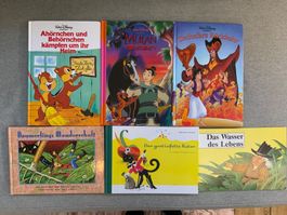 3 Walt Disney + 3 Grimm Märchen Bücher - gesamt 6 Bücher