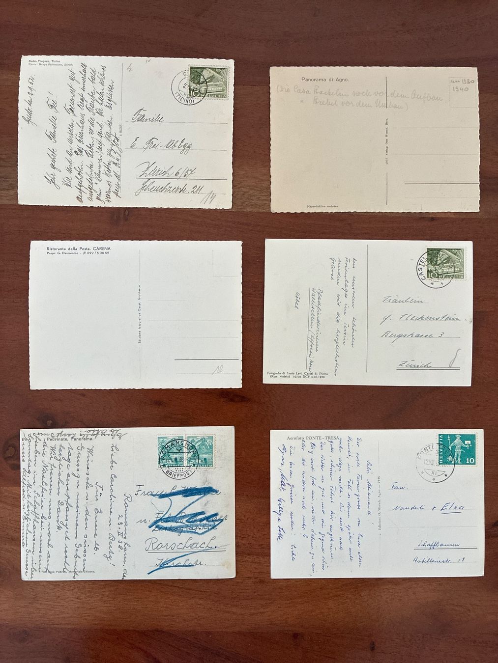 Ansichtskarten: 12 Ansichtskarten Schweiz diverse vom Ticino B – Gebraucht aus Oftringen von Cla.vD.74 1