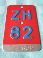 Velonummer ZH 82