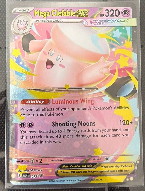 Carte collezionabili: Pokémon | Mega Clefable ex 072 | MEP | Promo Rare – Usato da Dübendorf venduto da CollectiQz