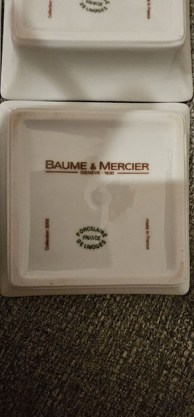 Baume & Mercier Orologi: Baume & Mercier, set de 4 vide poche – Usato da Genève venduto da Fresko01 6