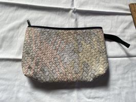 Woven Cosmetic Bag, 20x14cm, synthetic leather