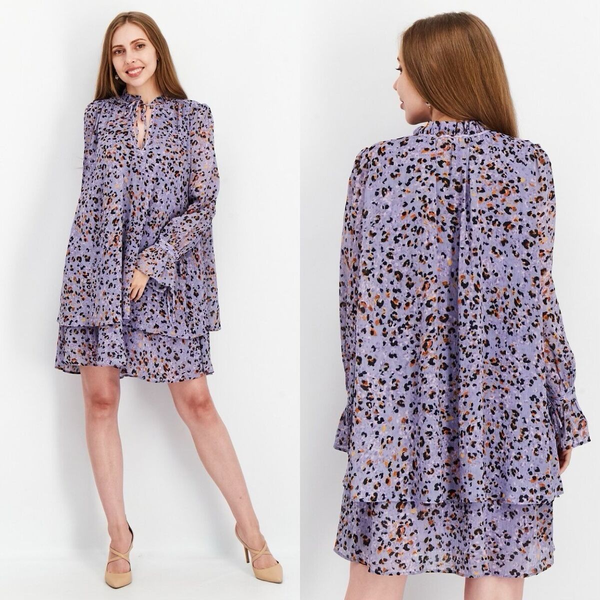 Other Stories Kleider: Robe &Other Stories, lilas imprimée léopard, taille 36. – Neu (gemäss Beschreibung) aus Morges von sandy069 7