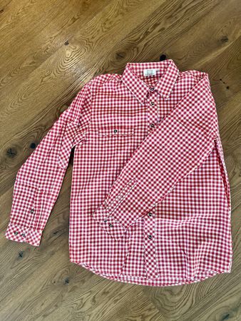 Tracht hemd rot kariert Grösse L41/42