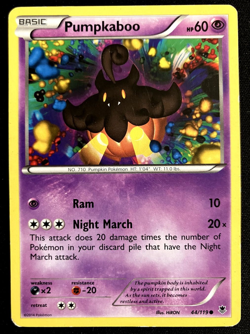 Pokémon Carte collezionabili: Pokemon Pumpkaboo - Phantom-Forces 44/119 - English – Usato da Bern venduto da Big_GS