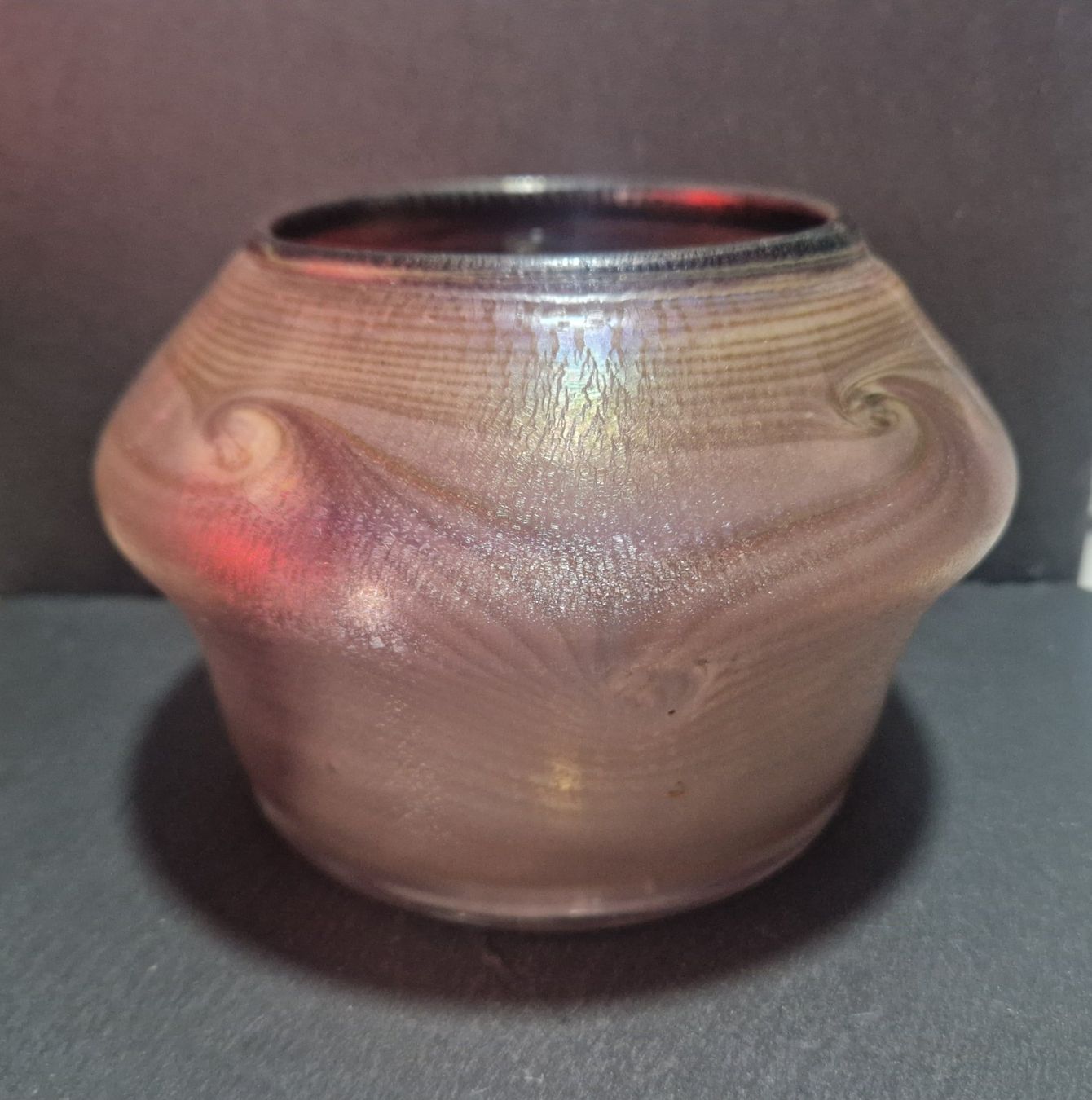Vasi & Recipienti: Eisch Studioglas Vase Irisierend - Signiert – Usato da Winterthur venduto da Sadega