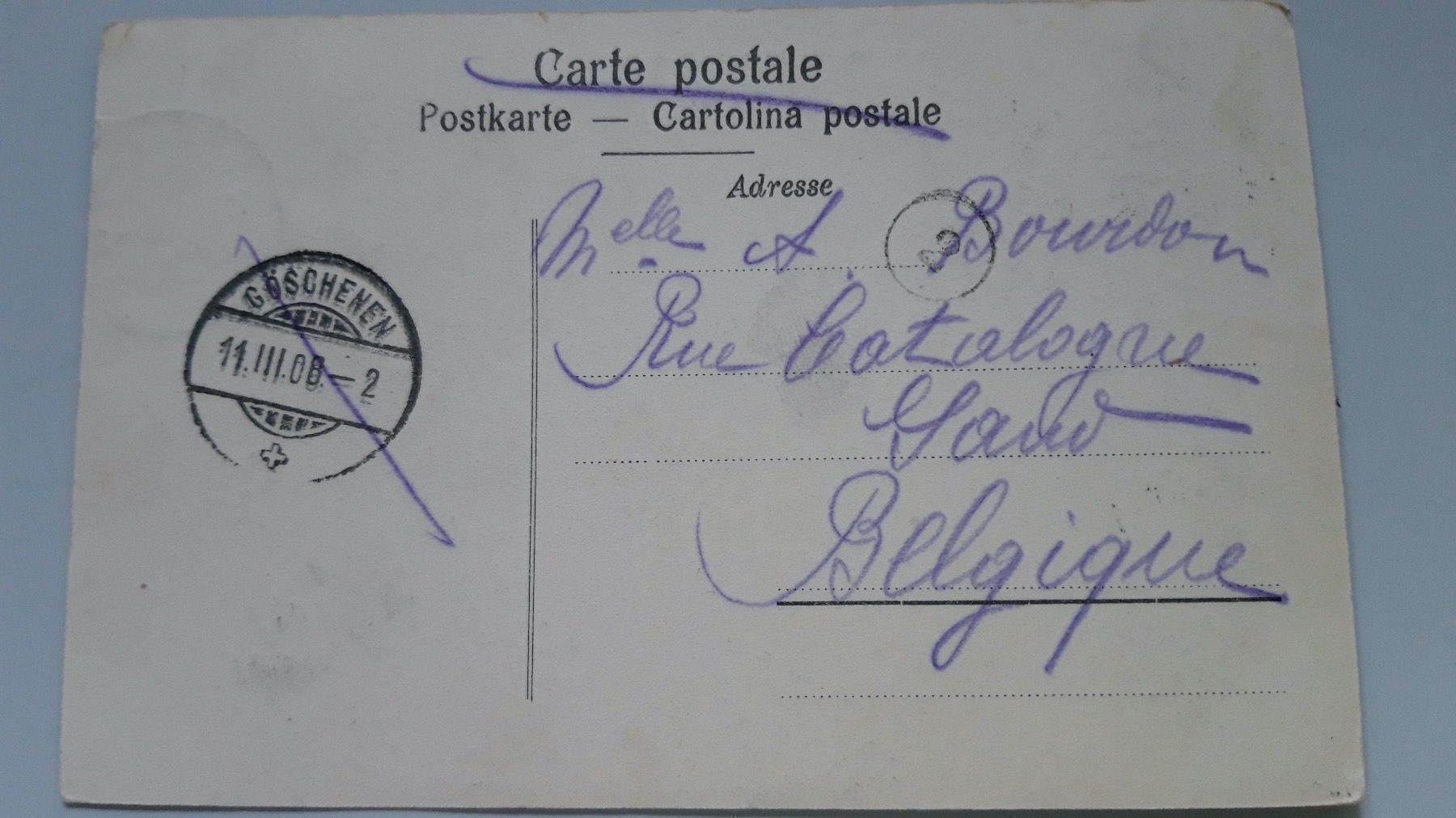 Ansichtskarten: Ferrovia del Gottardo-Airolo 1908 – Gebraucht aus Sargans von nicsam1815 1