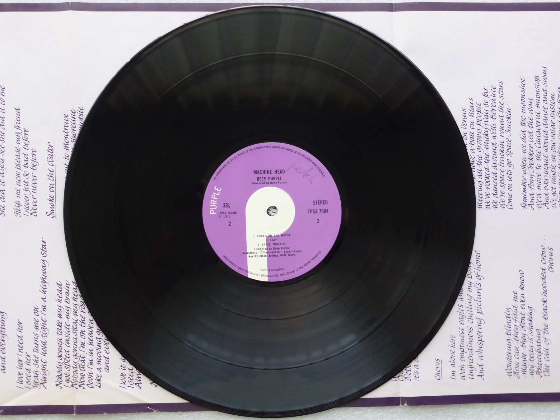 Schallplatten: VINYL  LP   DEEP PURPLE – Gebraucht aus Küssnacht am Rigi von Sunnestrahl 2