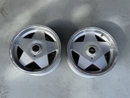 2x Borbet Alufelgen 7.5Jx16 H2 ET20 – VW Golf 2 Rallye