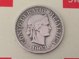 10 Rappen 1903 -ss, nur 1,0 Mio!
