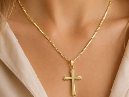 Kettenanhänger Gold 333 mit Kette s925