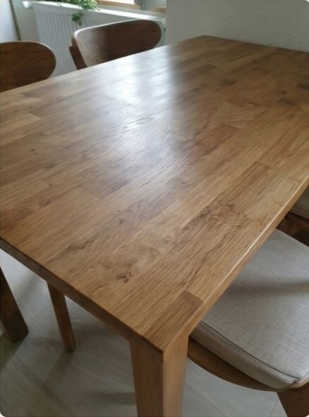 Tavoli: Ensemble table et 4 chaises en beau bois – Nuovo (secondo la descrizione) da Travers venduto da Katerinaaa84 1