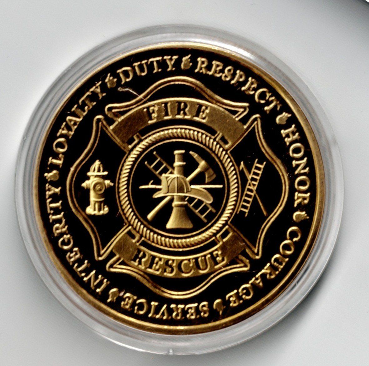 Medaillen: Fire_Rescue_Service_Integrity_Loyalty_Duty_Respect_Medaill 1 – Neu (gemäss Beschreibung) aus Hombrechtikon von Fraese01 3