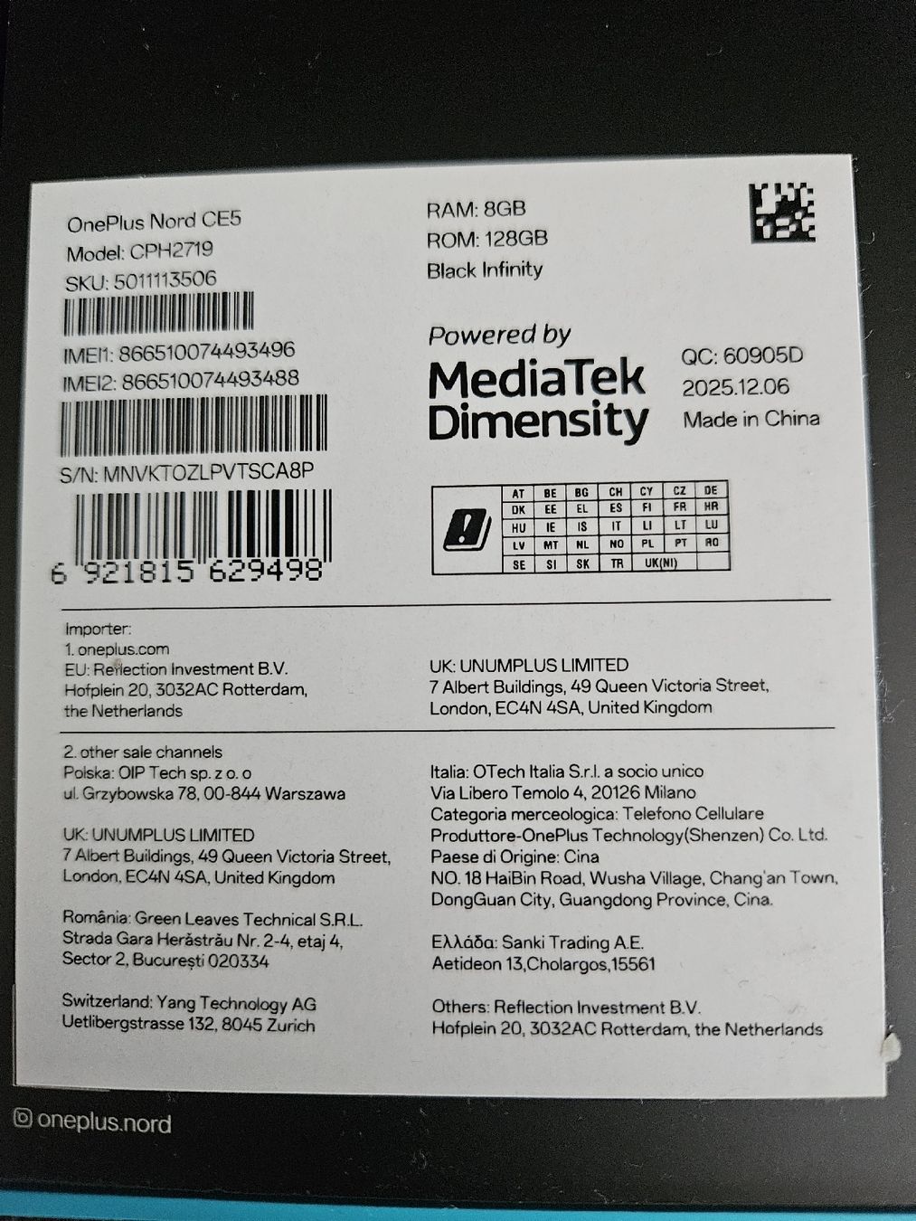OnePlus Telefoni cellulari / Smartphones: ONEPLUS NORD CE5/ NEU!!! – Nuovo e nell'imballaggio originale da Reiden venduto da SaRa1900 2
