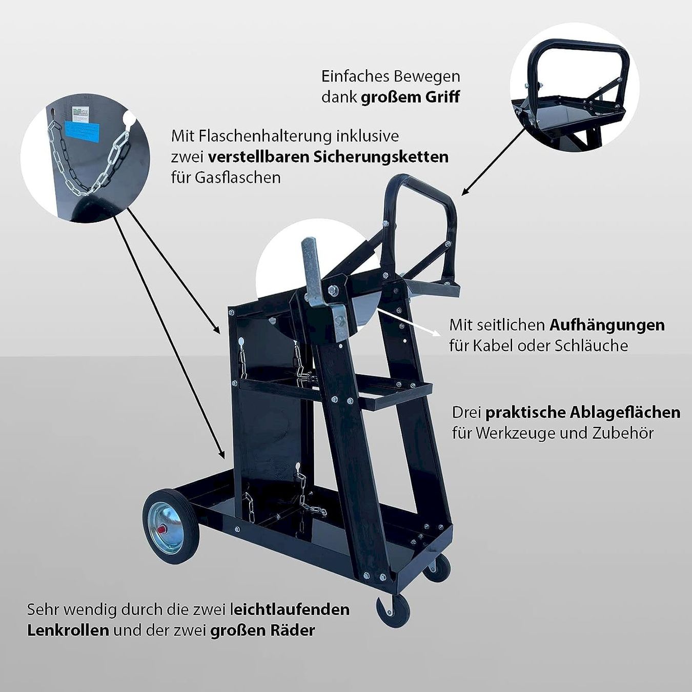Tutti gli attrezzi: mobiler Schweißwagen 80 kg – Nuovo e nell'imballaggio originale da Bottighofen venduto da zaap 2