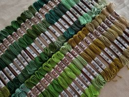 DMC Retors Mat Stickgarn – 76 Stränge, je 2 Farben–LOS LAN9