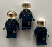 3 Lego City Polizei Piloten Figuren