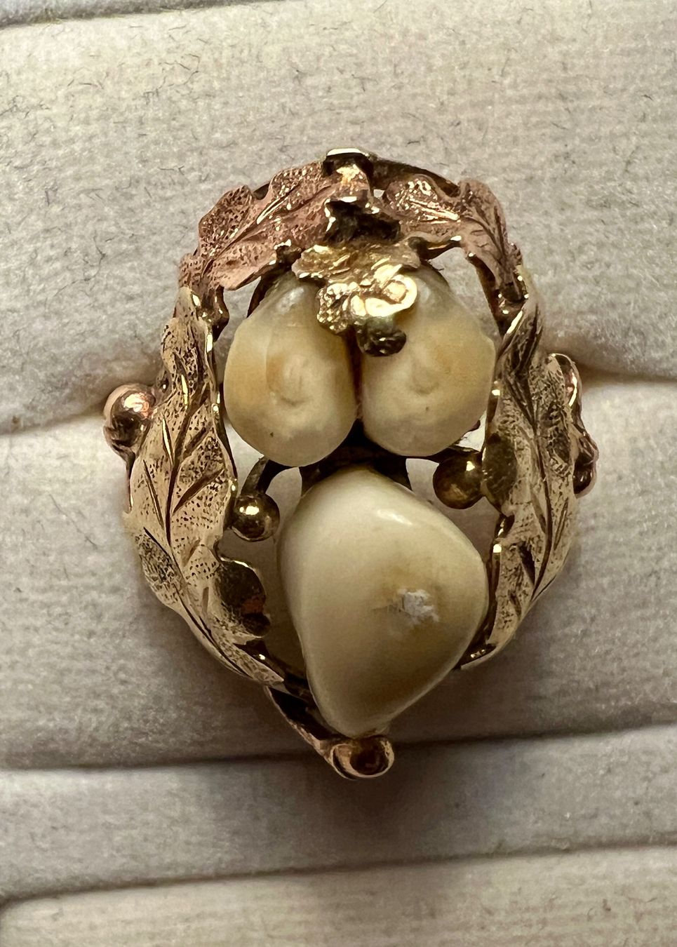 Anelli: Gold-Ring 14K mit Grandeln – Usato da Chur venduto da Penting1935 1