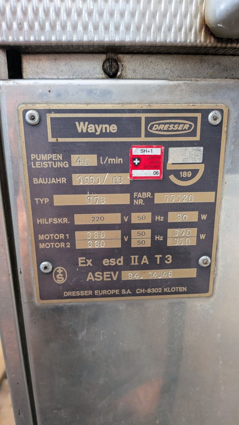 Sonstiges zum Sammeln & Seltenes: Tanksäule Wayne Dresser – Defekt aus Wilen (Gottshaus) von mahi87 2
