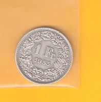 1955 Fr. 1.- u.E. in unzirkul. Qualität/Ag 0.835/5g/4.175g