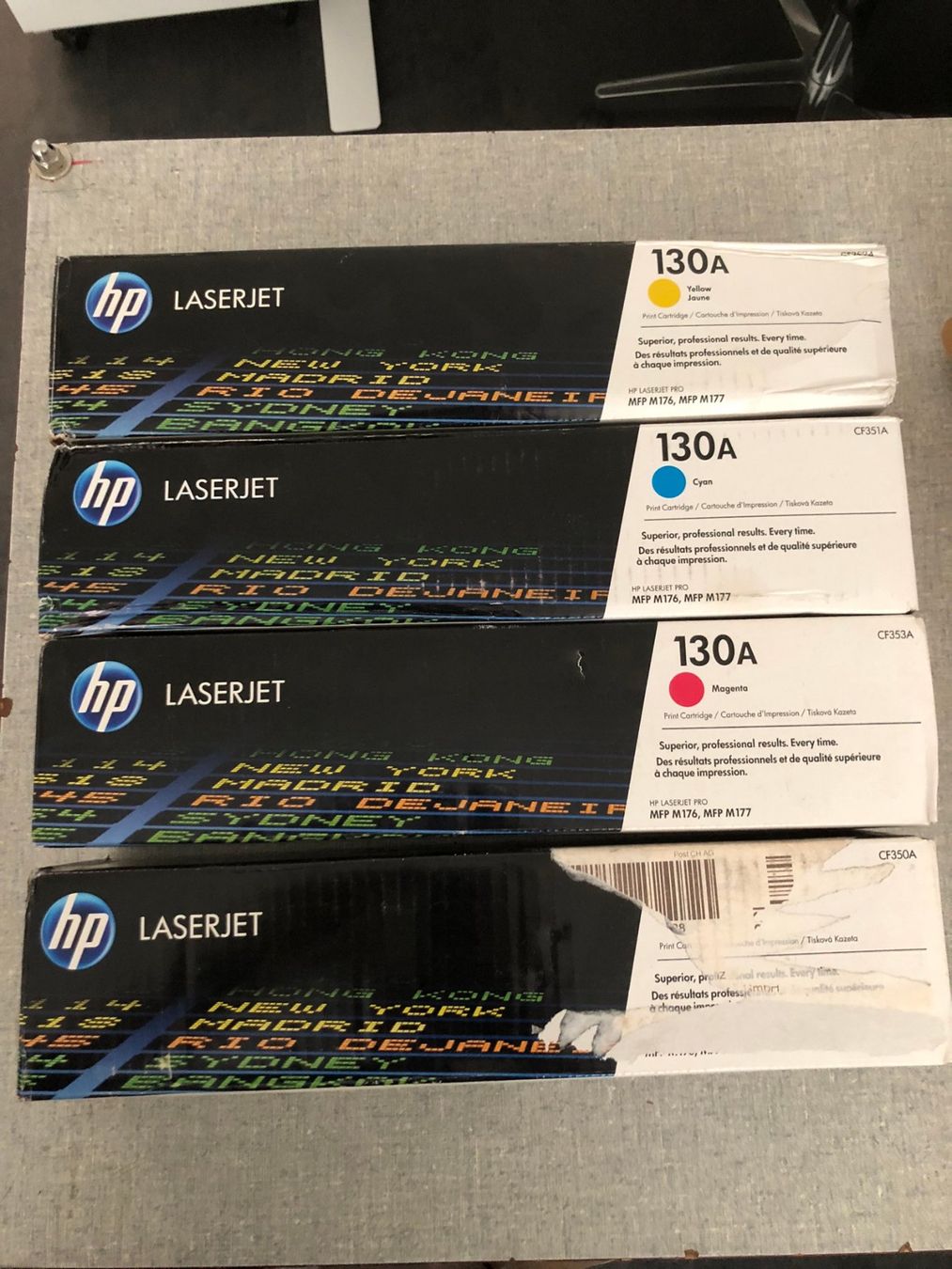 Hewlett Packard Cartouches & Toner: Toner HP CF350A CF351A CF352A CF353A – Neuf (Voir description) à Hinterkappelen par atomschnee