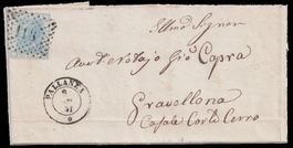 Italien 1871 ?. Brief von Pallanza nach Casale Corte Cerro