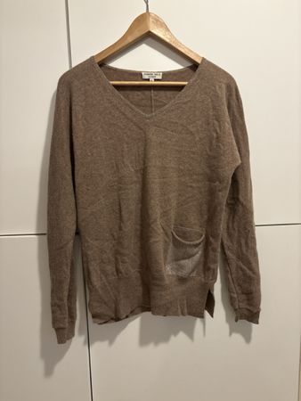 Pull Charmant Smile Cachemire XL, couleur taupe, doux!