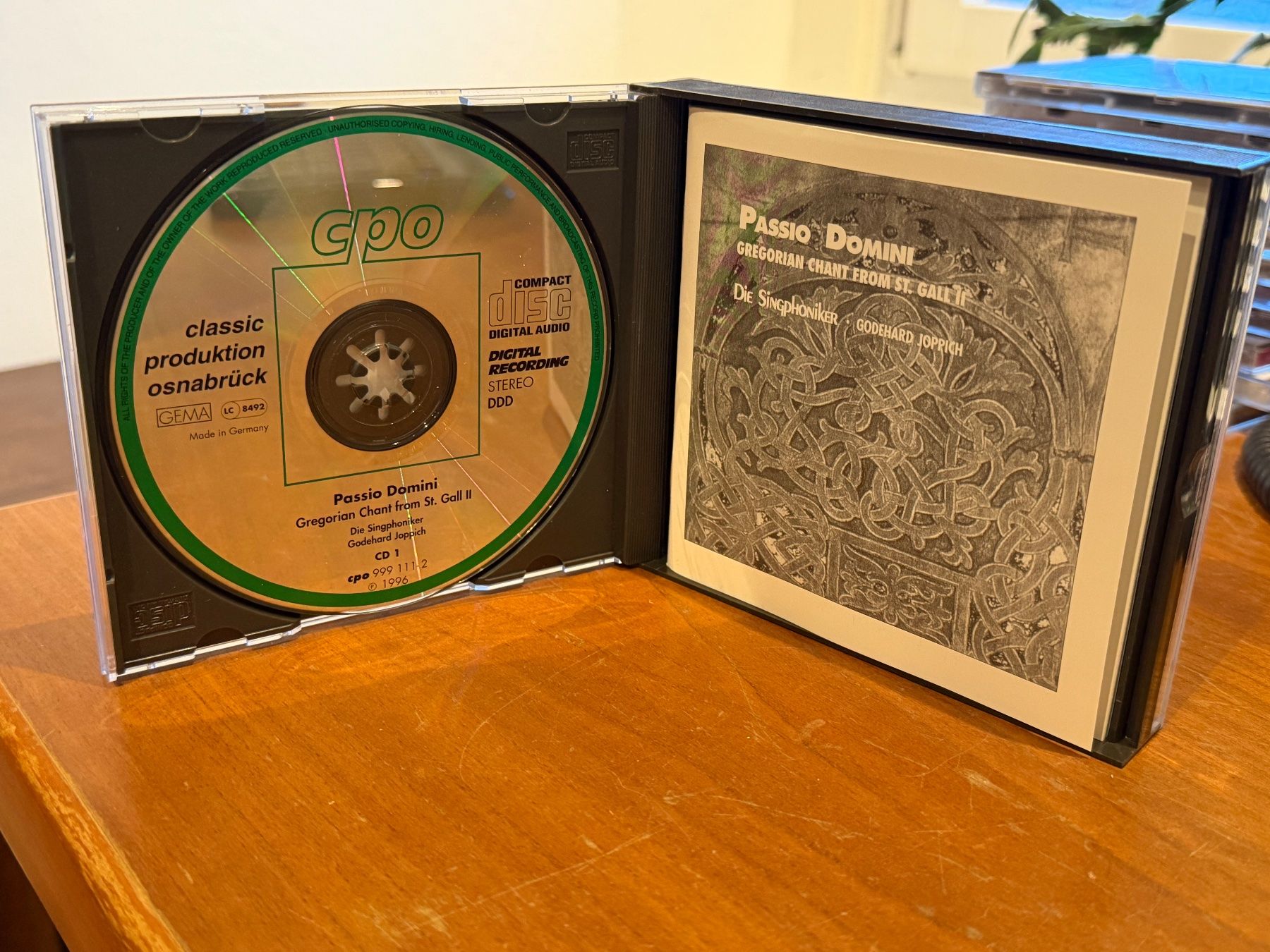 CD: Godehard Joppich - Passio Domini: Gregorian Chant - KA01C – Usato da Küsnacht ZH venduto da JazzRecords 2